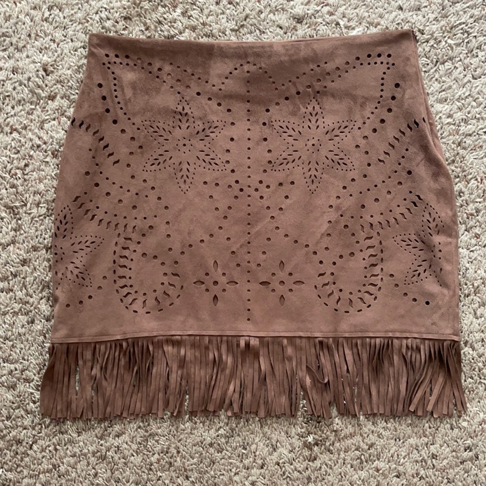 Western Brown Skirt Size Medium